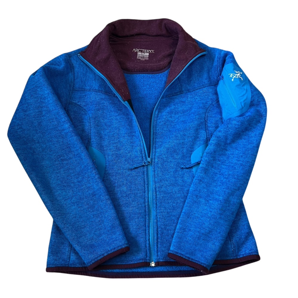 Arcteryx Jacket Womens Sz S Blue Polartec Covert Cardigan Fleece Full Zip Coat